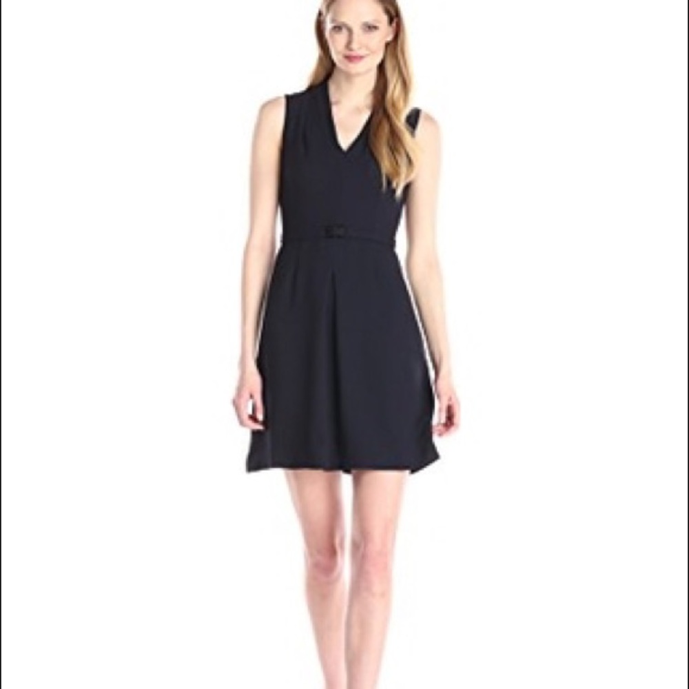 Adrianna Papell solid crepe pleated dress 18W NWT